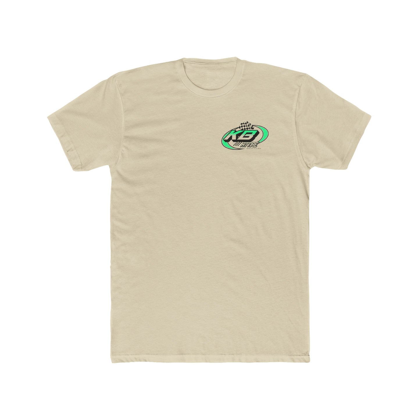 Racing Inspired Unisex Cotton Crew Tee - Checkered Flag Design