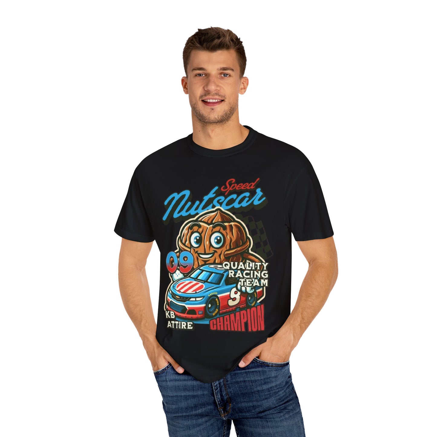 Champion Nutcar Racing T-Shirt | Unisex Garment-Dyed Tee for Racing Fans