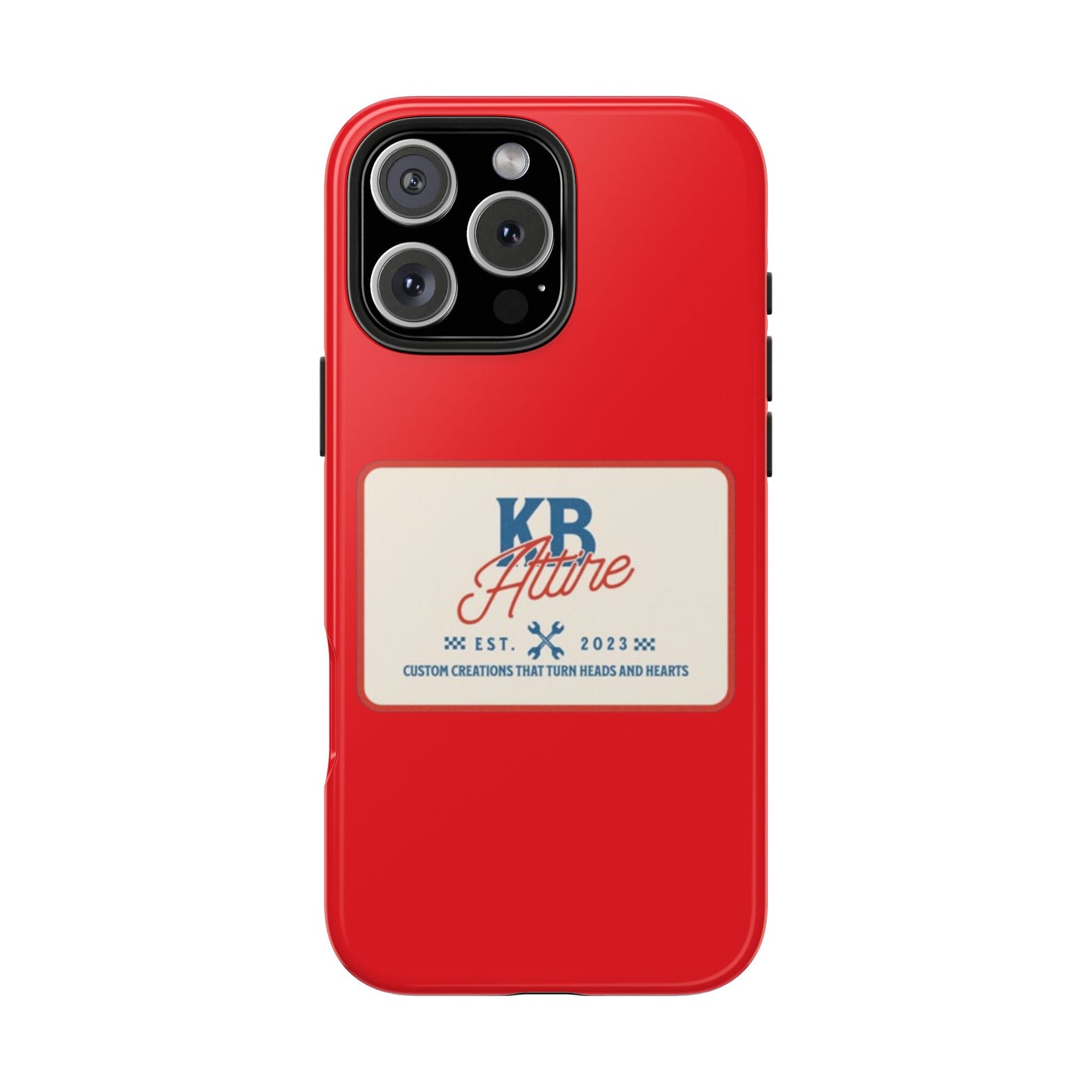 KB Attire 'The Patch' Phone Case (Red)