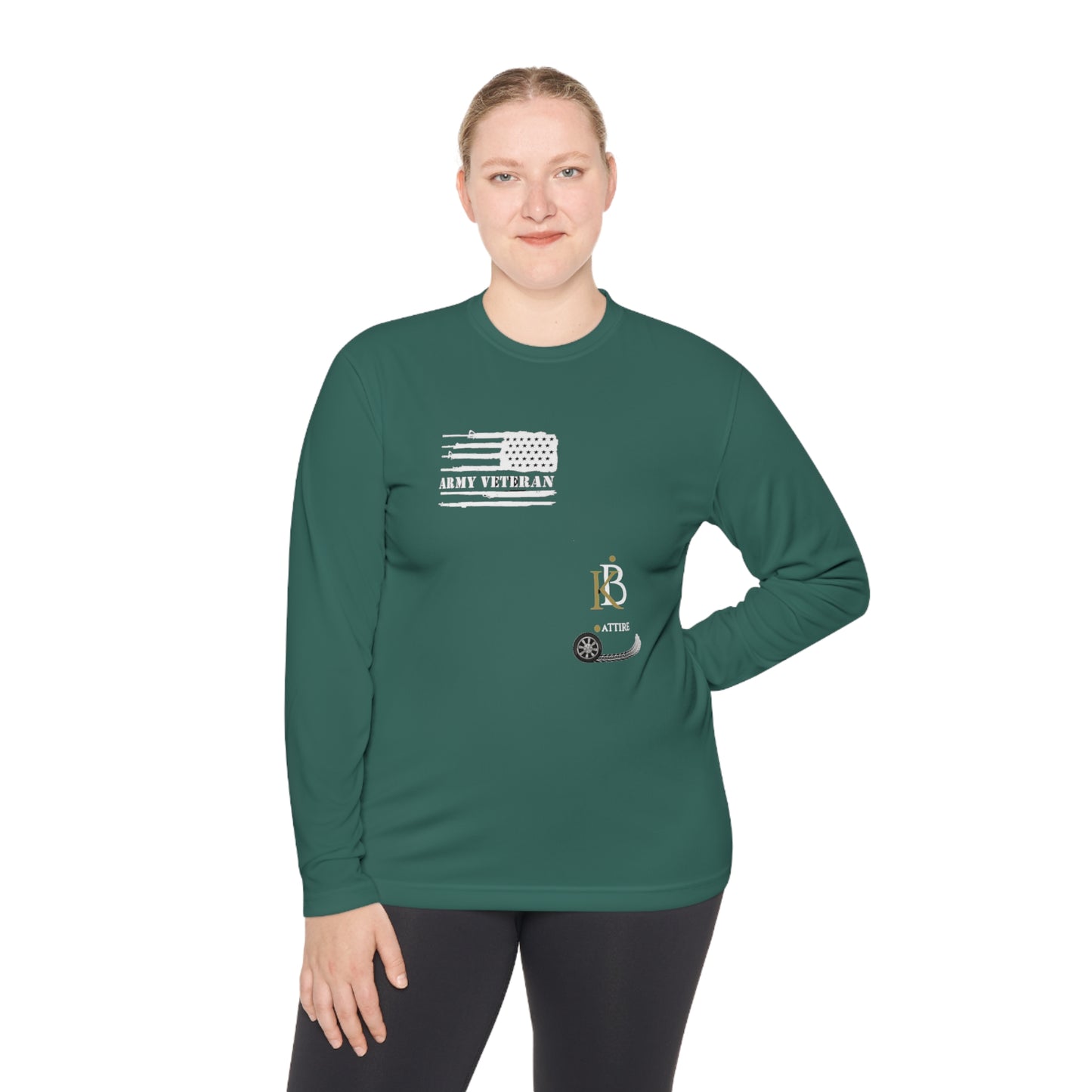 KB Attire Forest Green "Riding Deep" Unisex Lightweight Long Sleeve Tee
