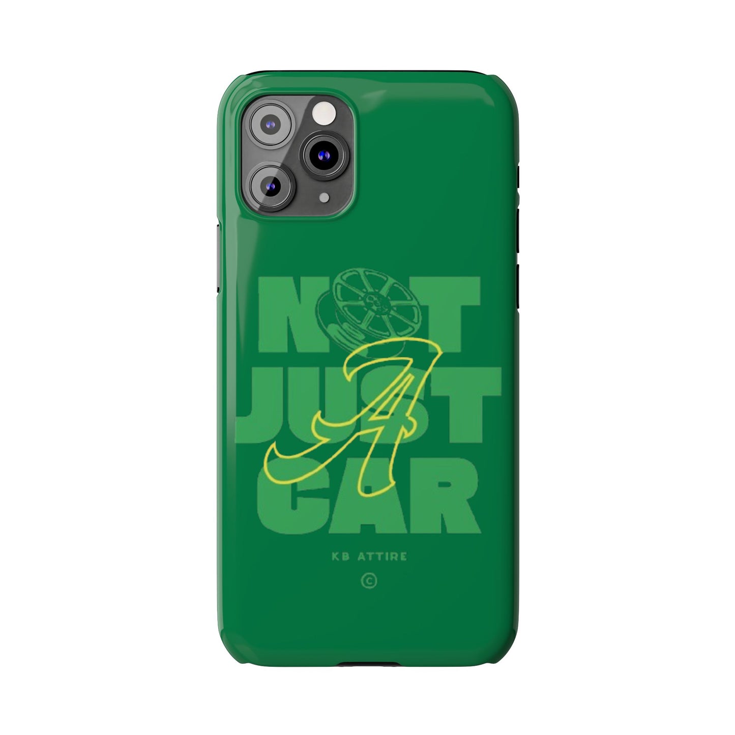 Not Just A Car Slim IPhone Cases (Green)