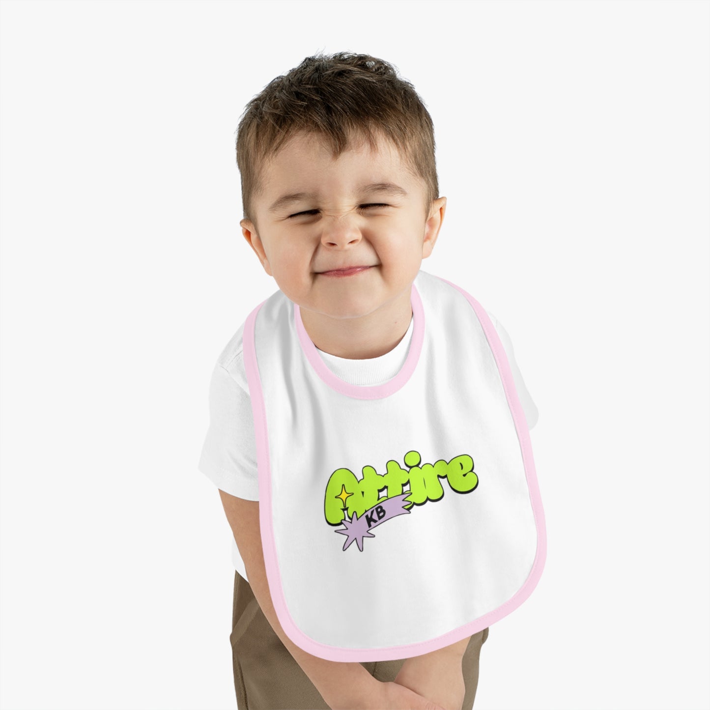 KB Attire Baby Bib with Fun Cartoon Design