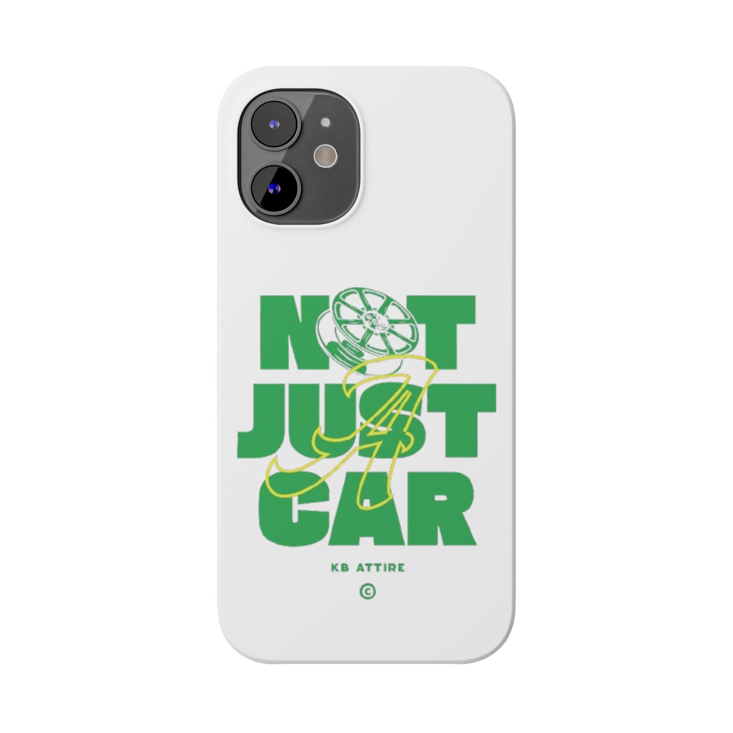 Not Just A Car Slim IPhone Cases (White)