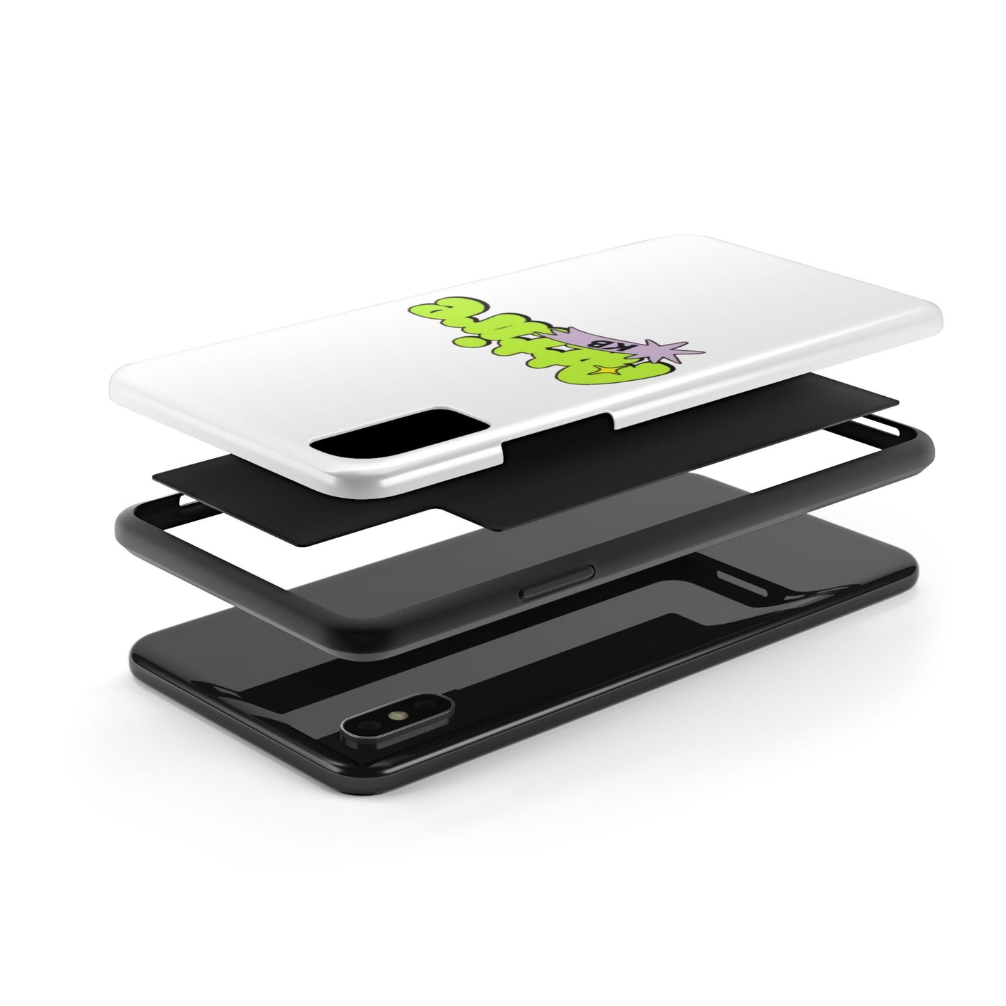 KB Attire Cartoon Phone Case (White)