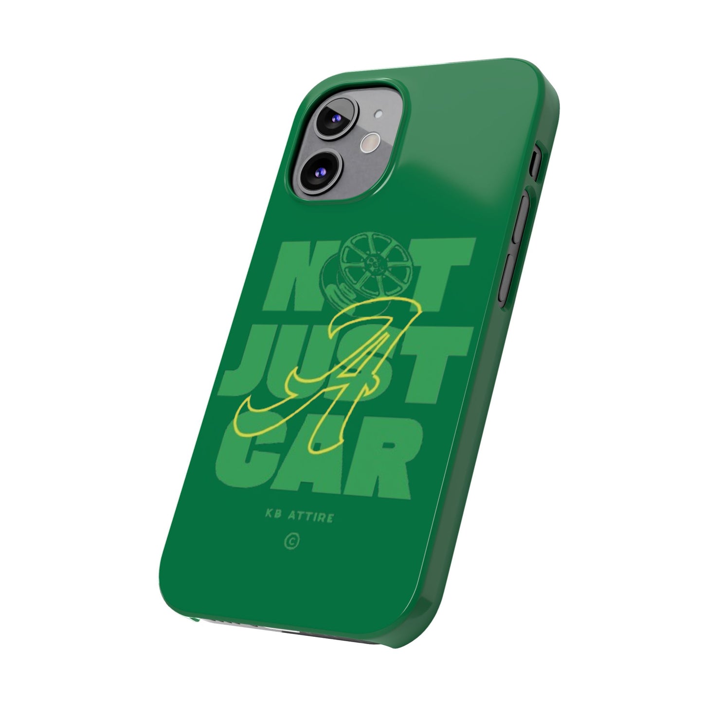 Not Just A Car Slim IPhone Cases (Green)