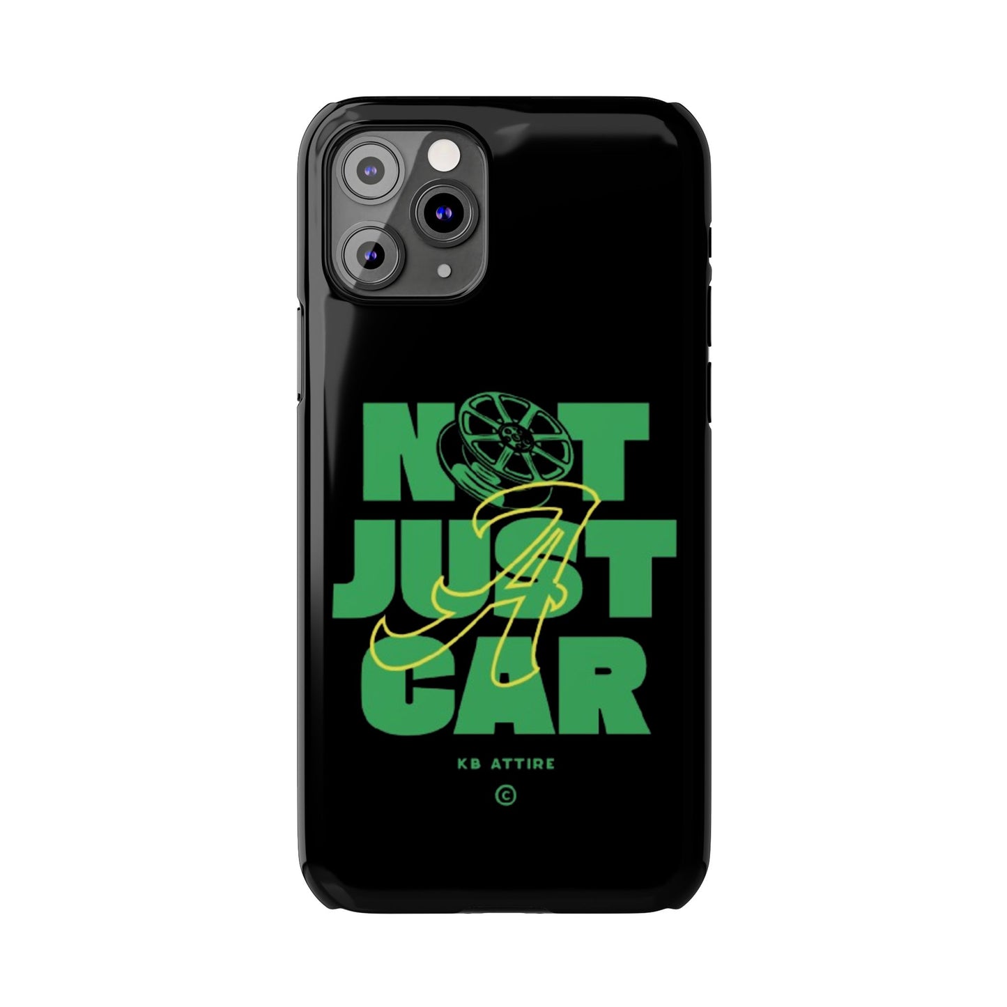 Not Just A Car Slim IPhone Cases (Black)