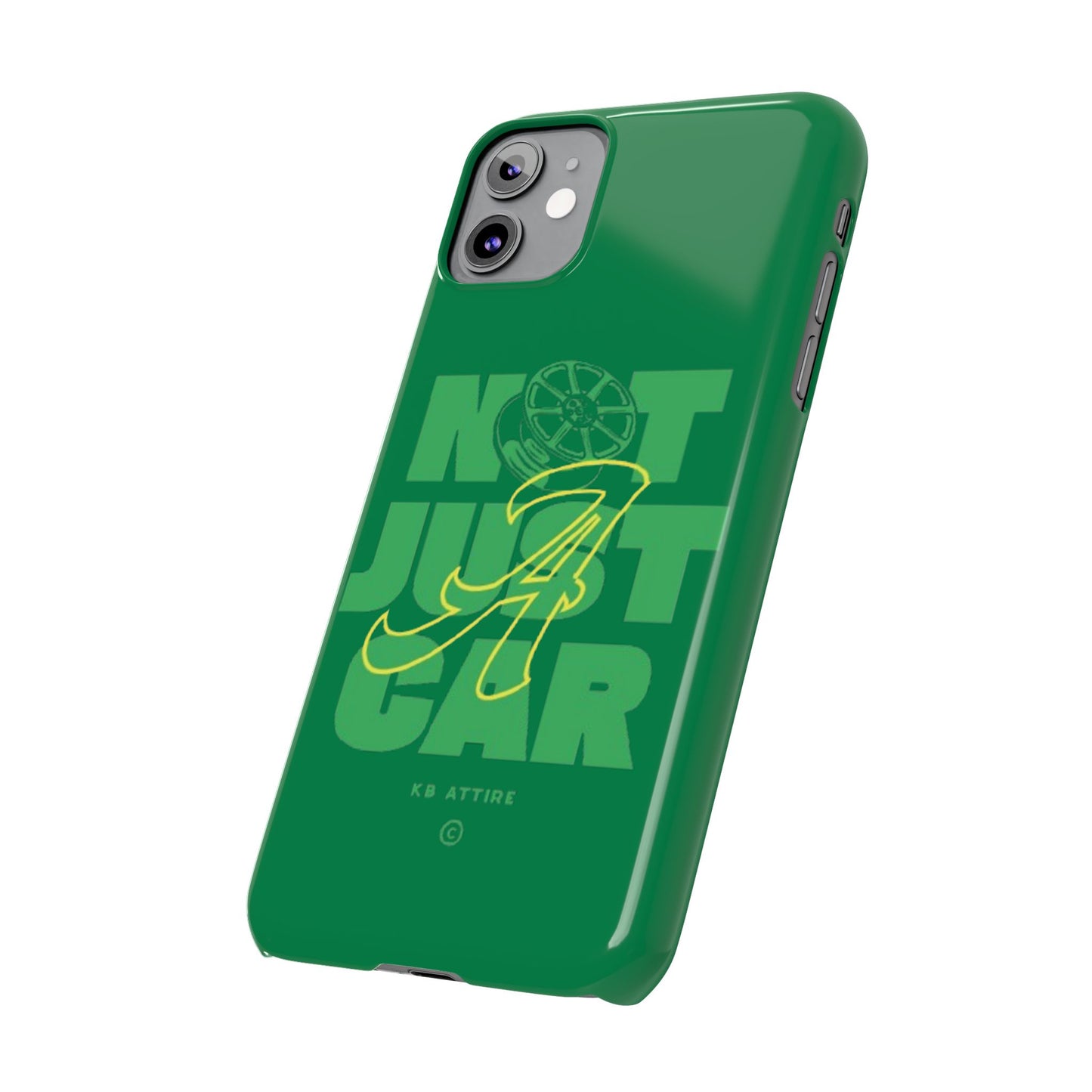 Not Just A Car Slim IPhone Cases (Green)