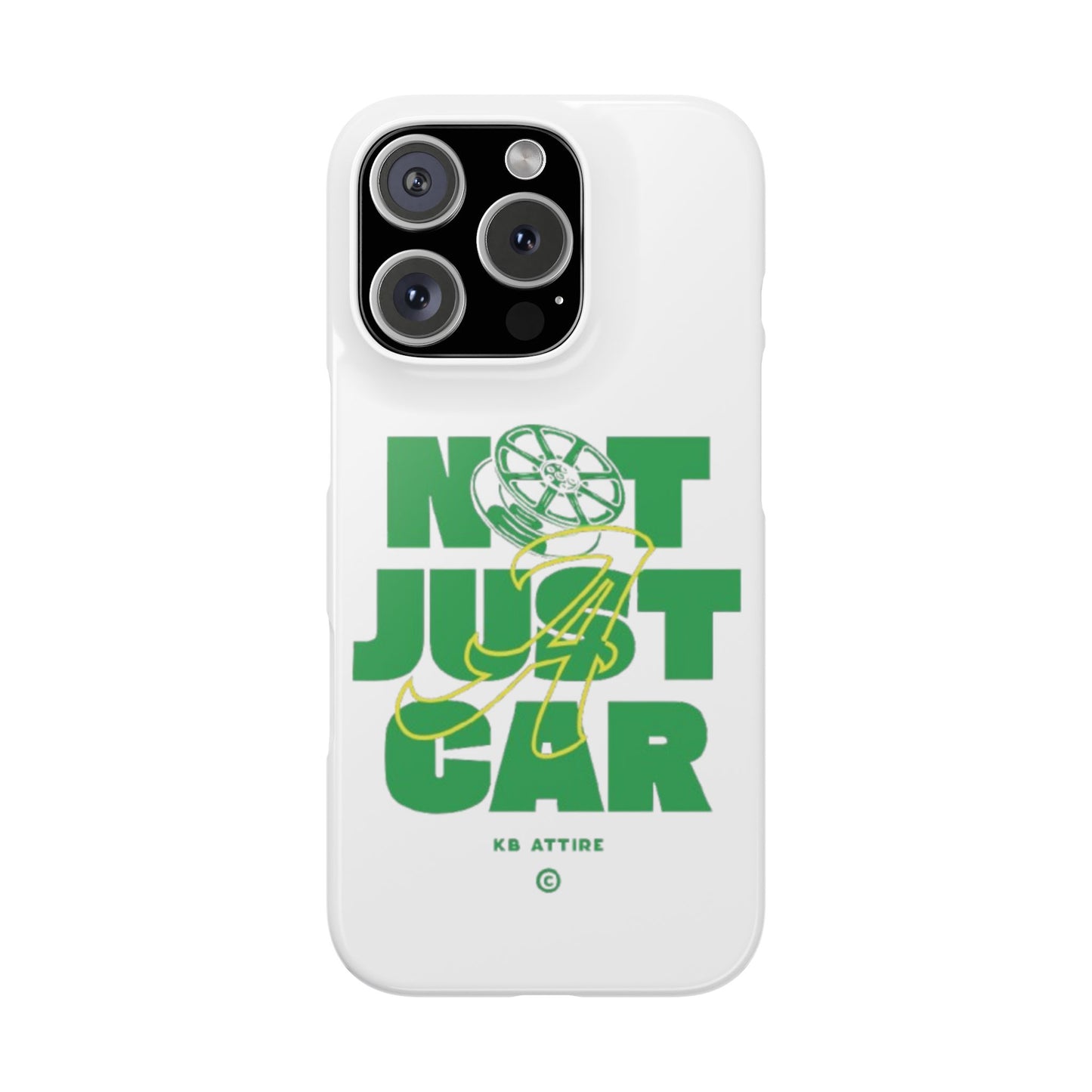 Not Just A Car Slim IPhone Cases (White)