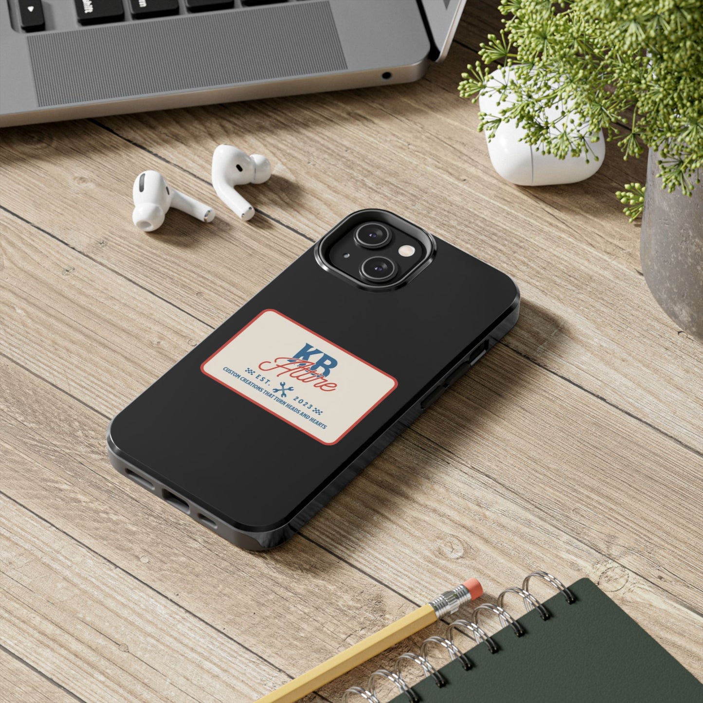 KB Attire 'The Patch' Phone Case (Black)