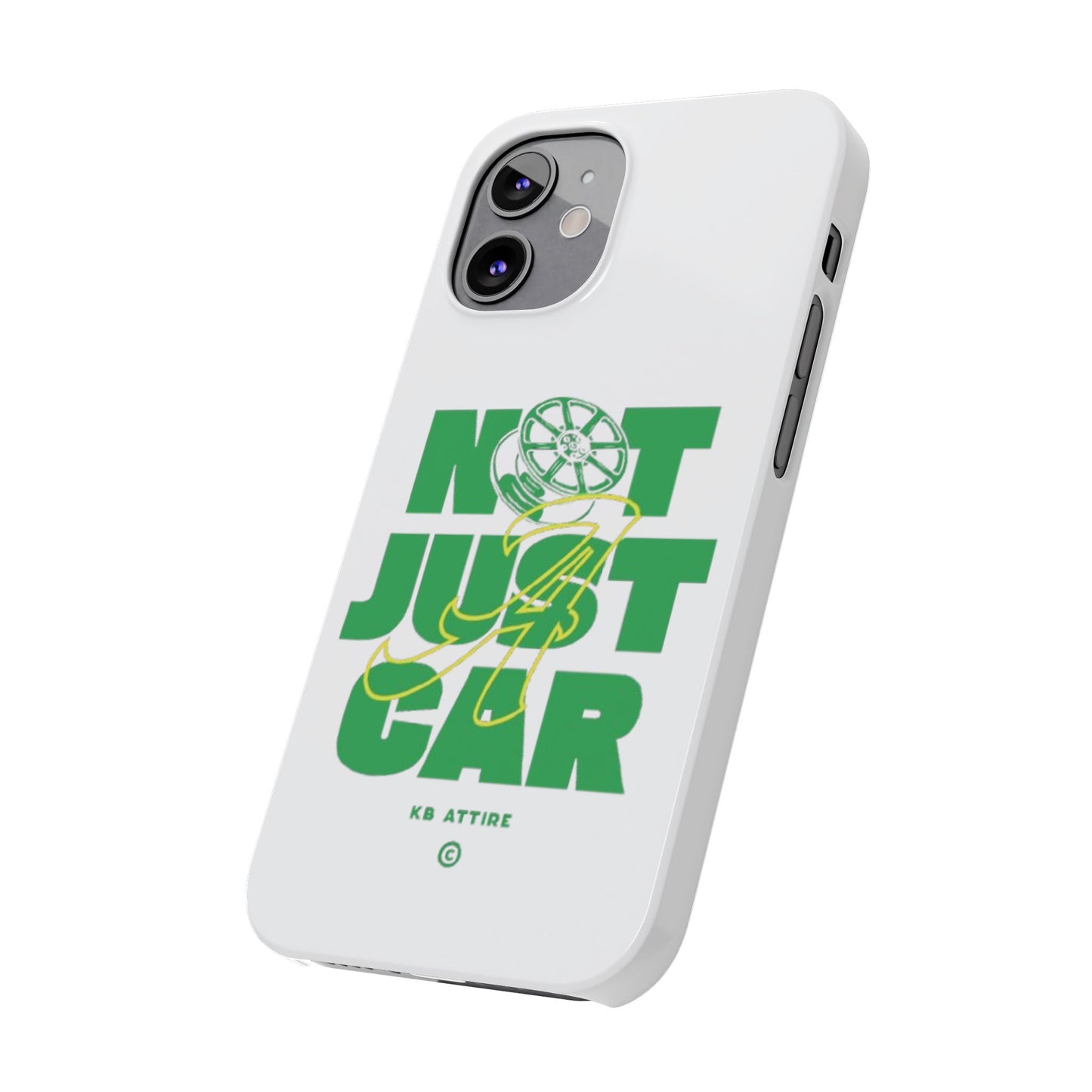 Not Just A Car Slim IPhone Cases (White)