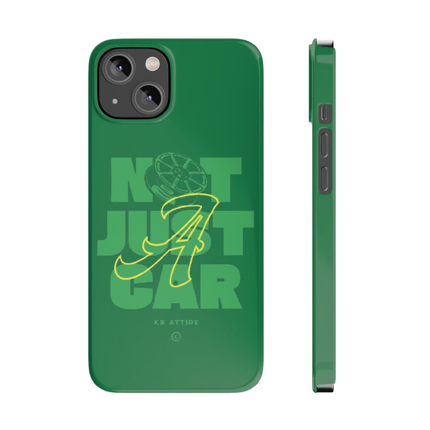 Not Just A Car Slim IPhone Cases (Green)