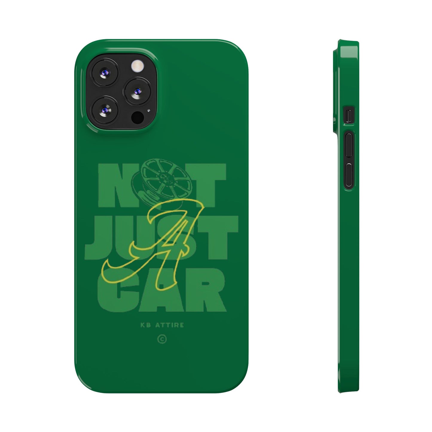Not Just A Car Slim IPhone Cases (Green)