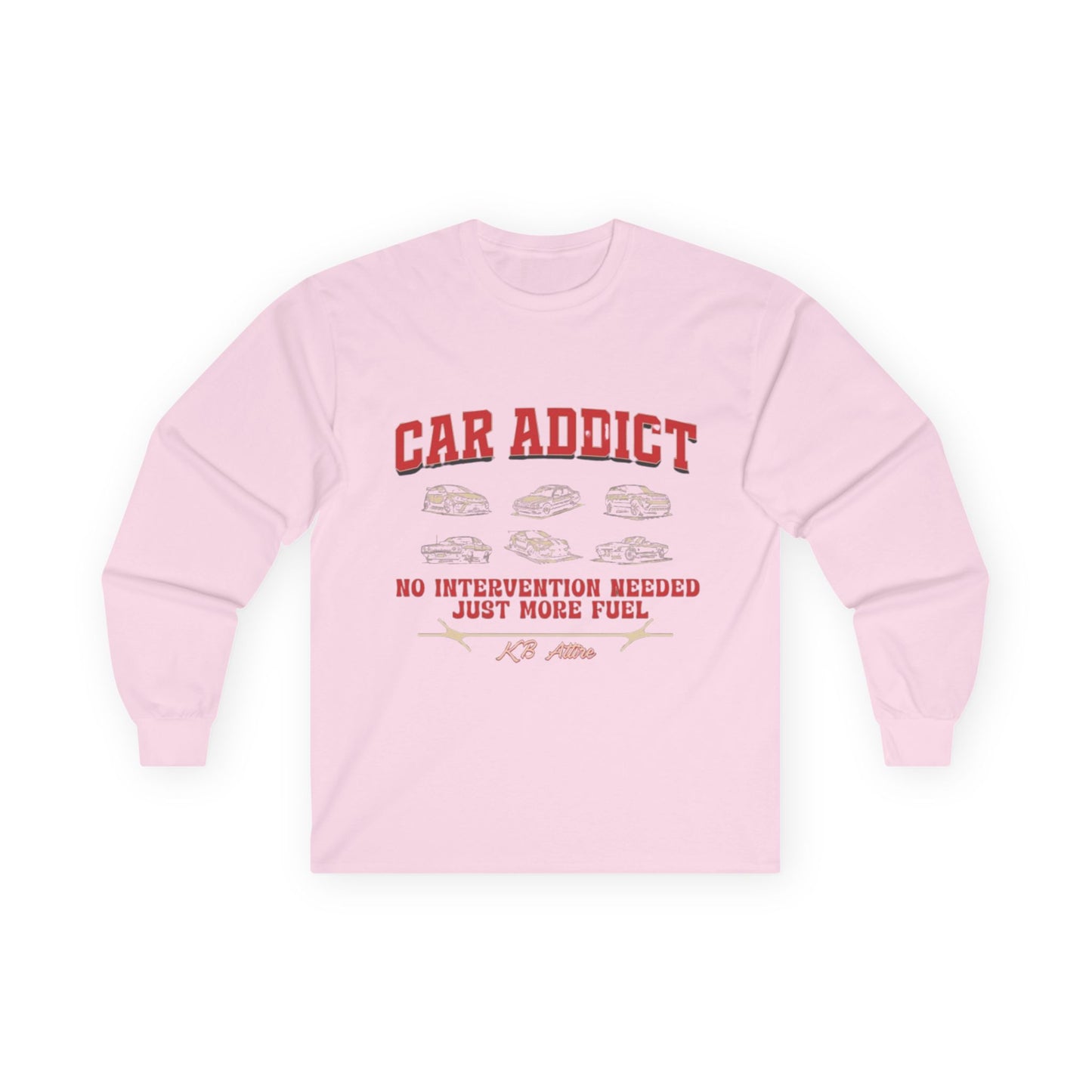 'Car Addict' Long Sleeve Tee
