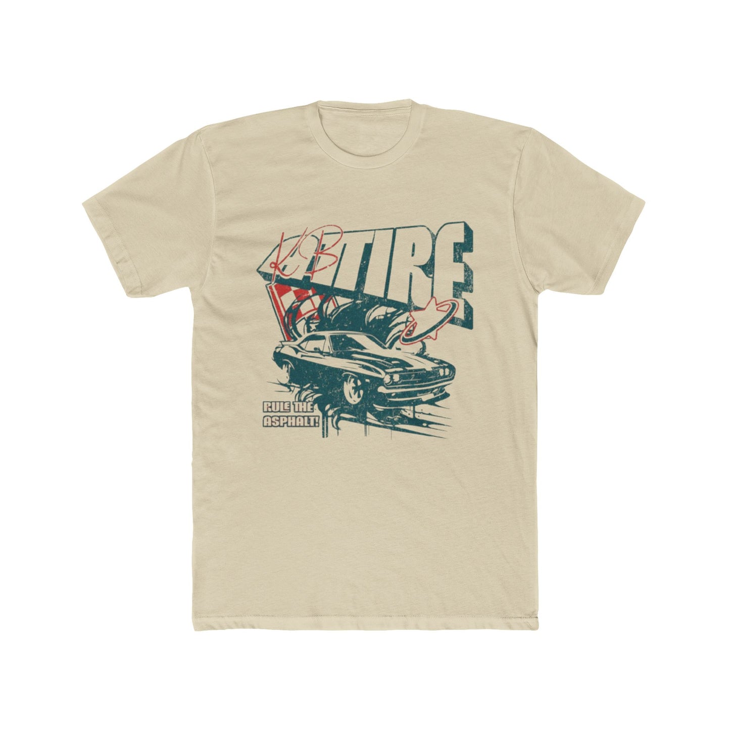 Vintage Tire Racing Graphic Tee - Unisex Cotton Crew