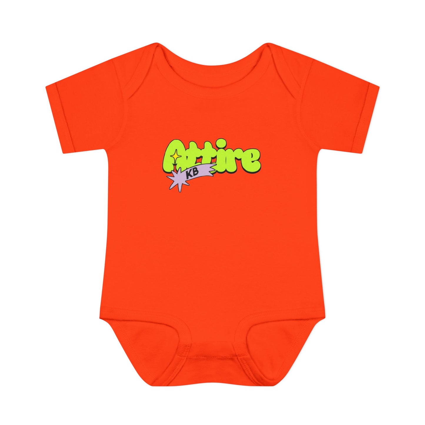 KB Attire Infant Bodysuit with "Cartoon" Logo