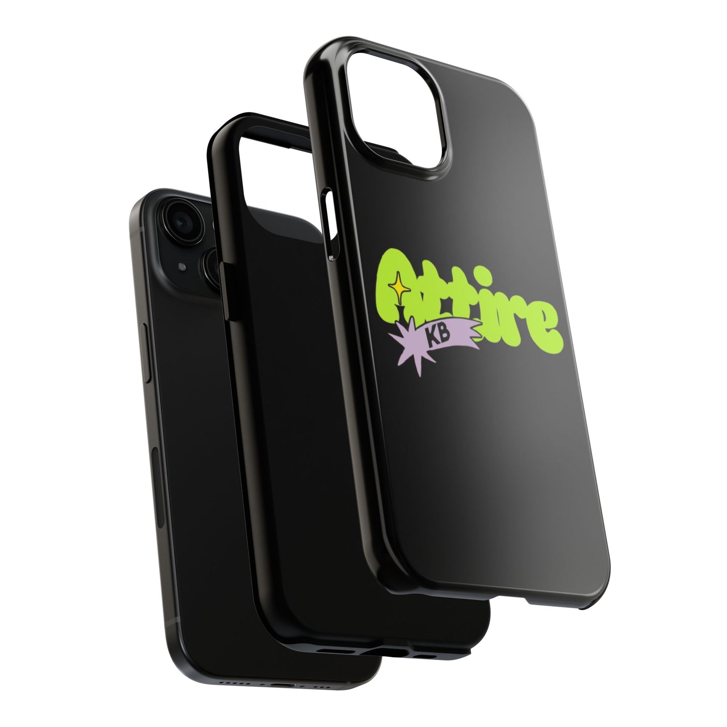 KB Attire Cartoon Phone Case (Black)