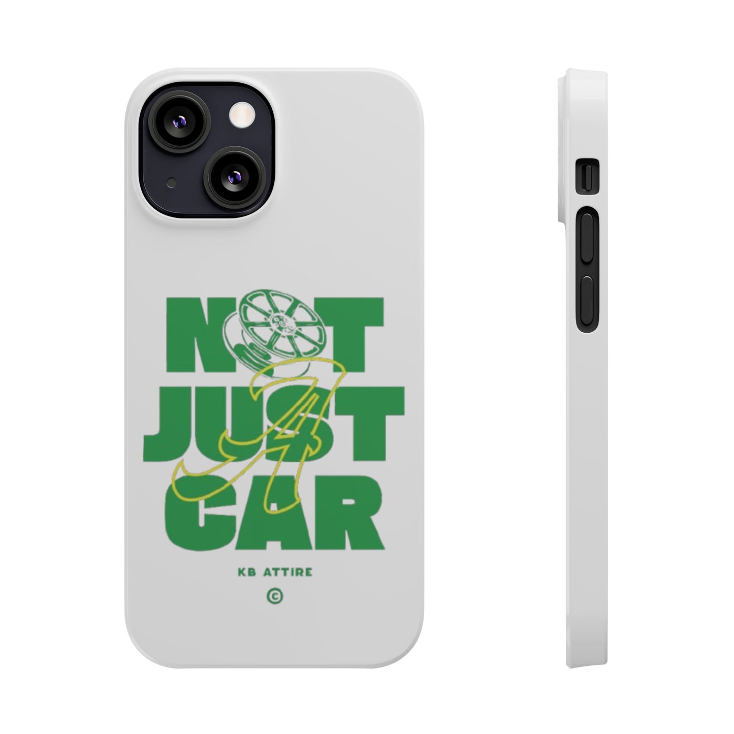Not Just A Car Slim IPhone Cases (White)