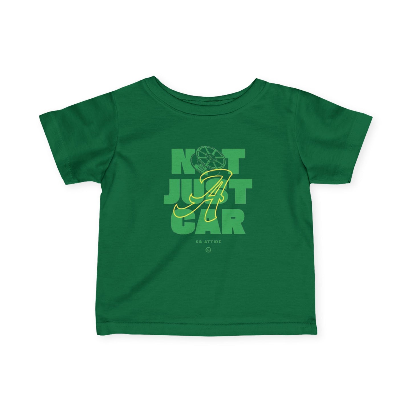 KB Attire Infant Tee 'Not Just Car' Graphic T-Shirt