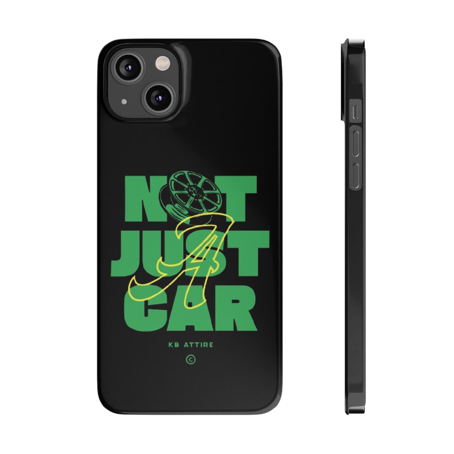 Not Just A Car Slim IPhone Cases (Black)