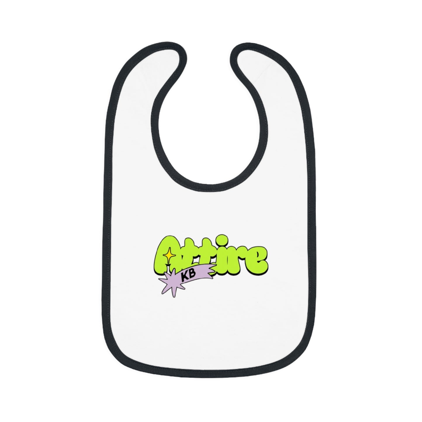 KB Attire Baby Bib with Fun Cartoon Design