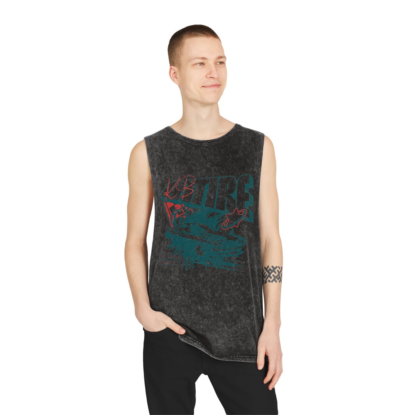 'Hot Ride' Stonewash Tank Top