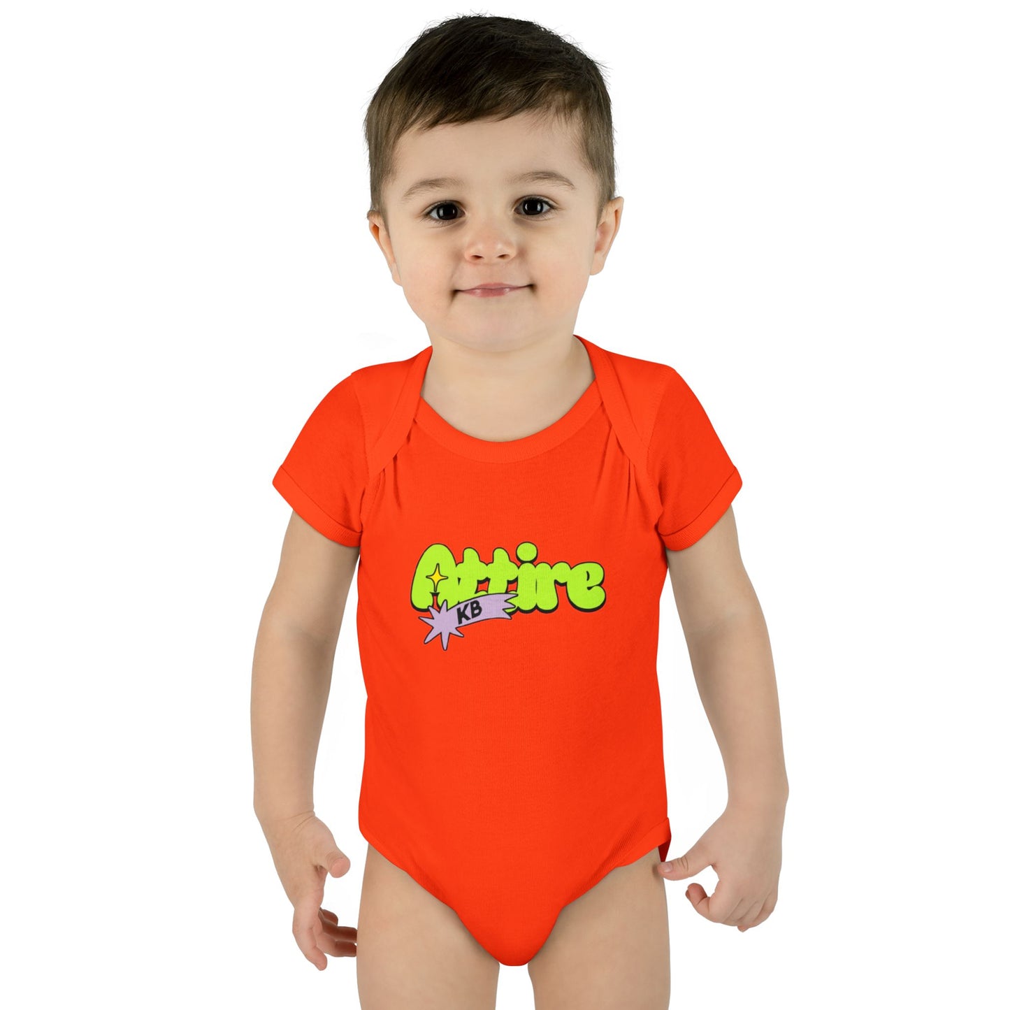 KB Attire Infant Bodysuit with "Cartoon" Logo