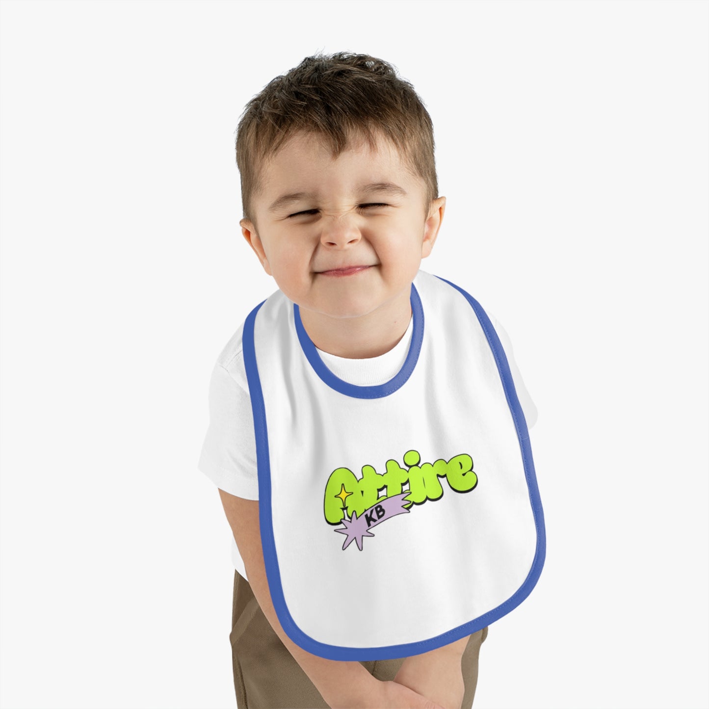 KB Attire Baby Bib with Fun Cartoon Design