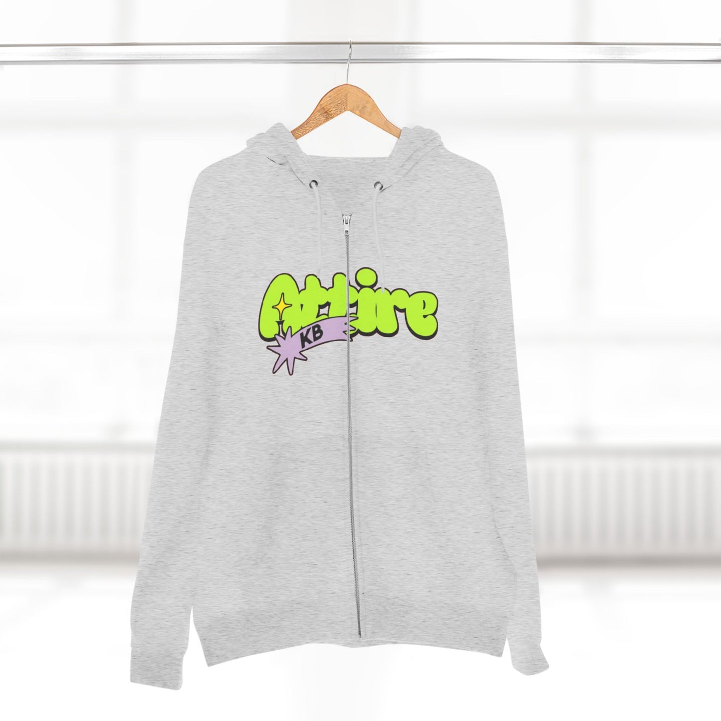 KB Attire Cartoon Unisex Zip Hoodie