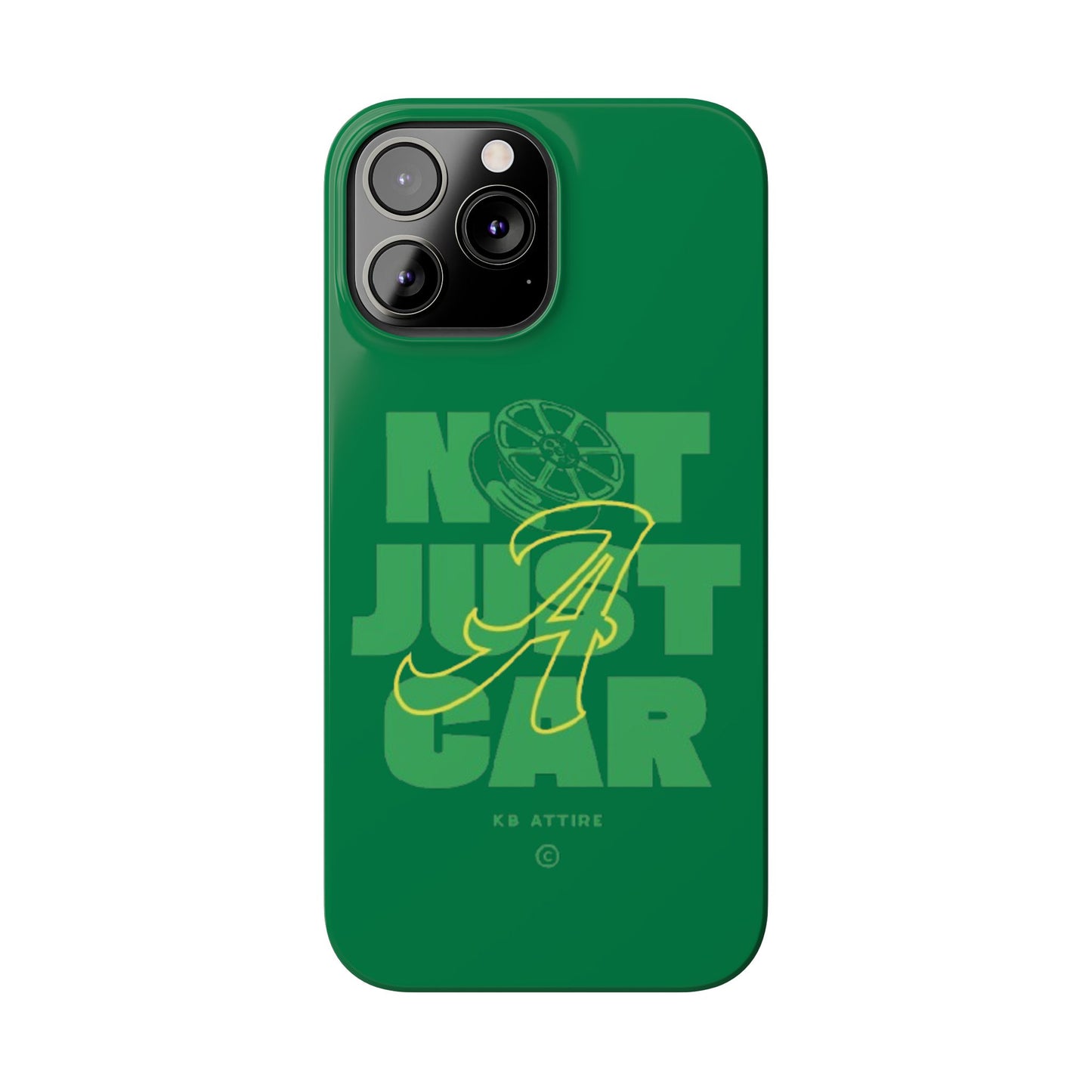 Not Just A Car Slim IPhone Cases (Green)