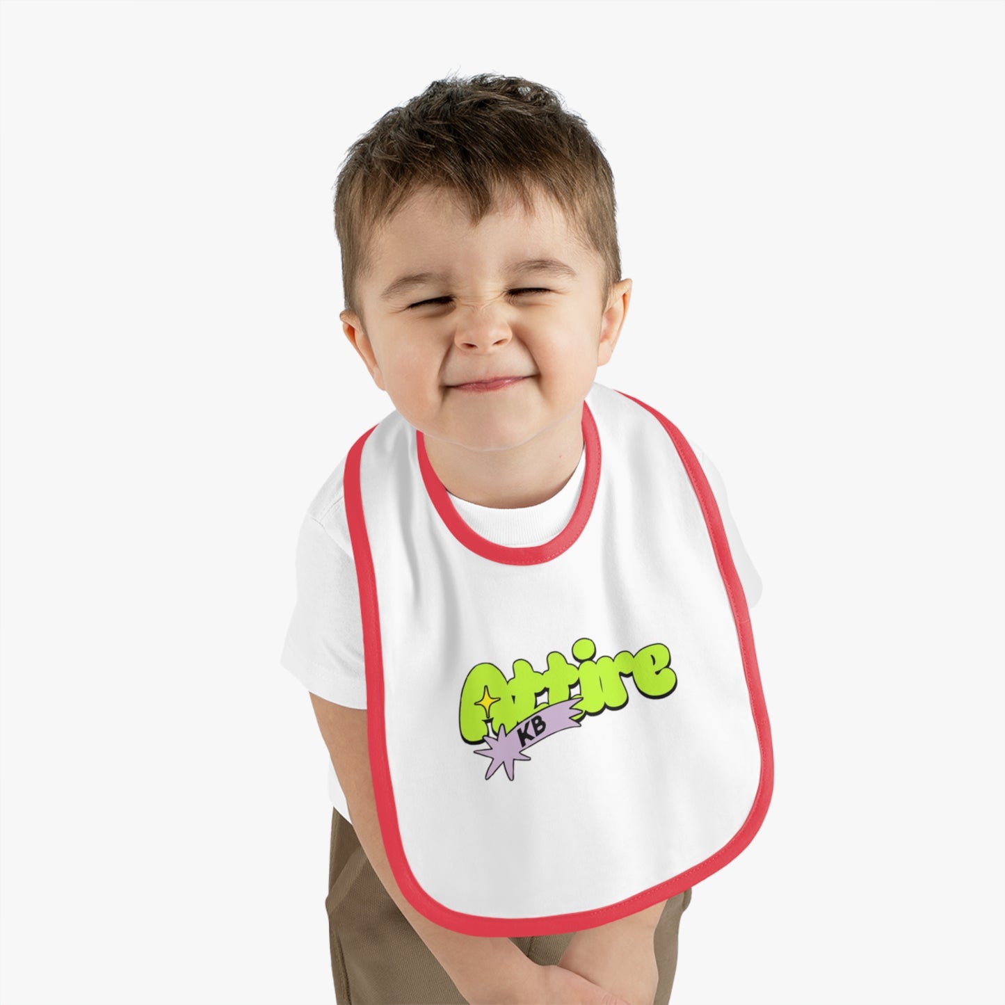 KB Attire Baby Bib with Fun Cartoon Design