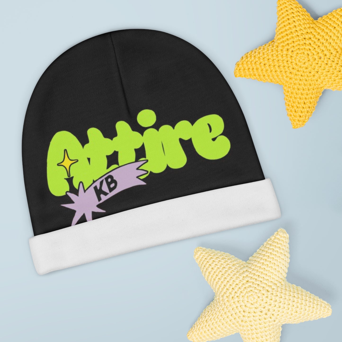 KB Attire "Cartoon" Logo Baby Beanie
