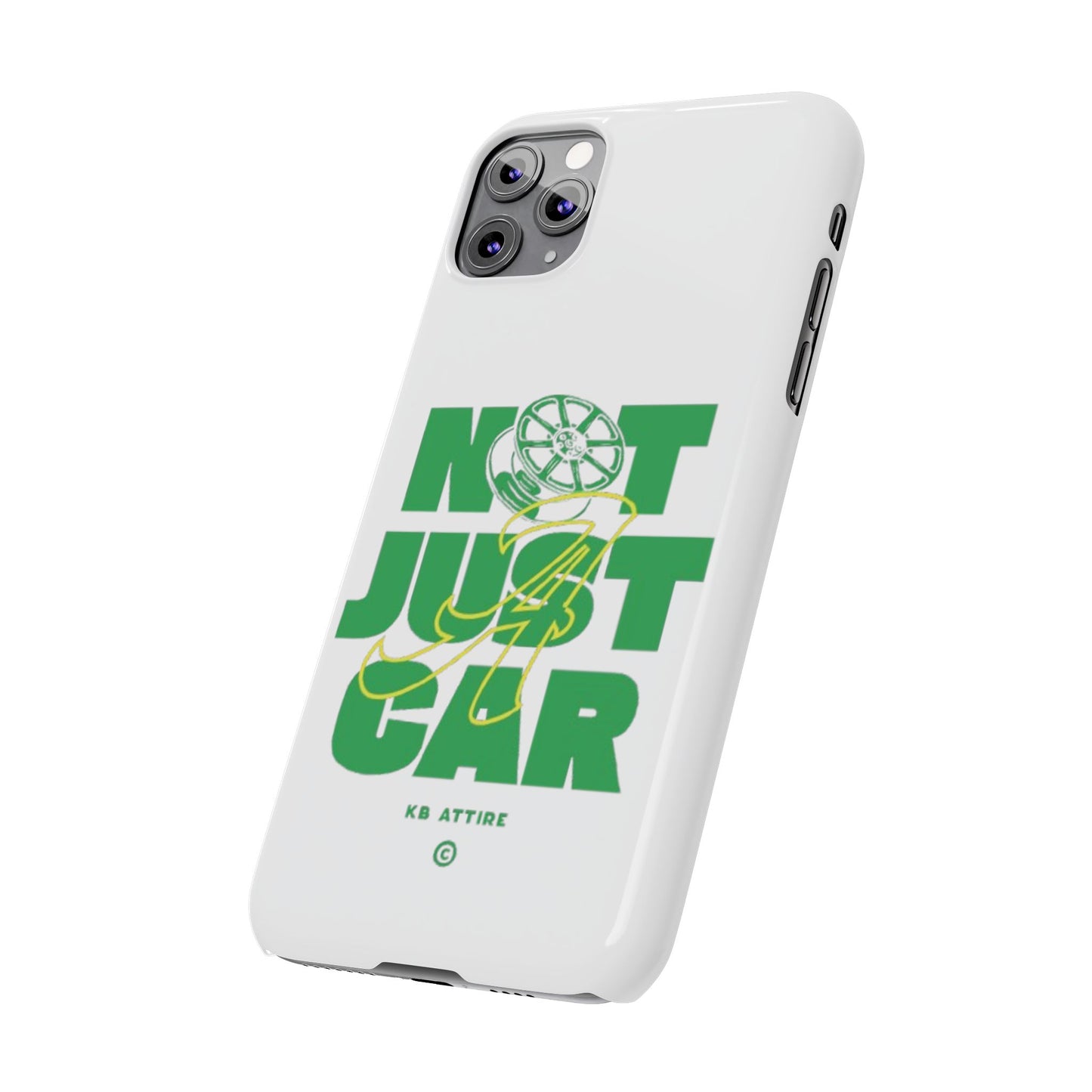 Not Just A Car Slim IPhone Cases (White)