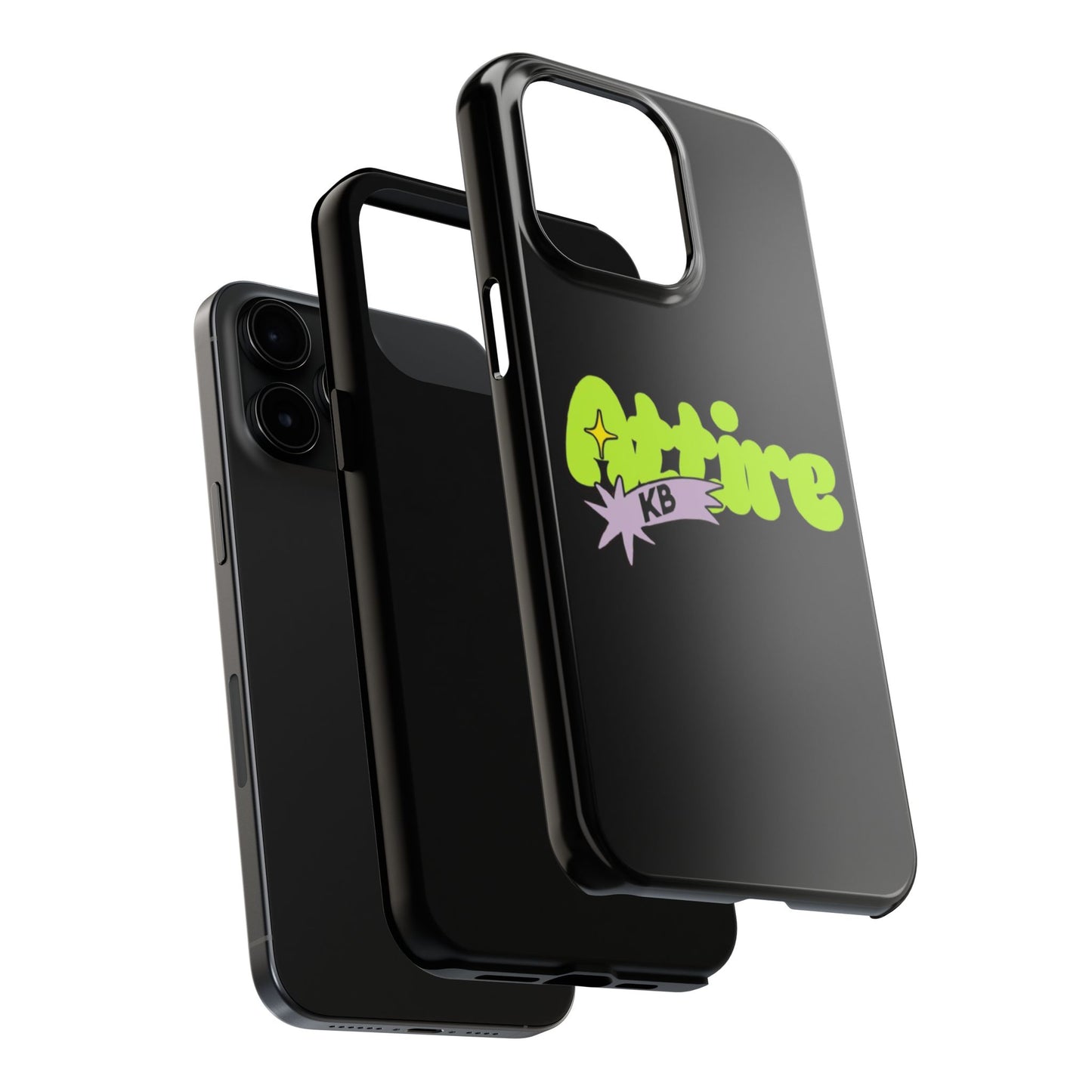 KB Attire Cartoon Phone Case (Black)