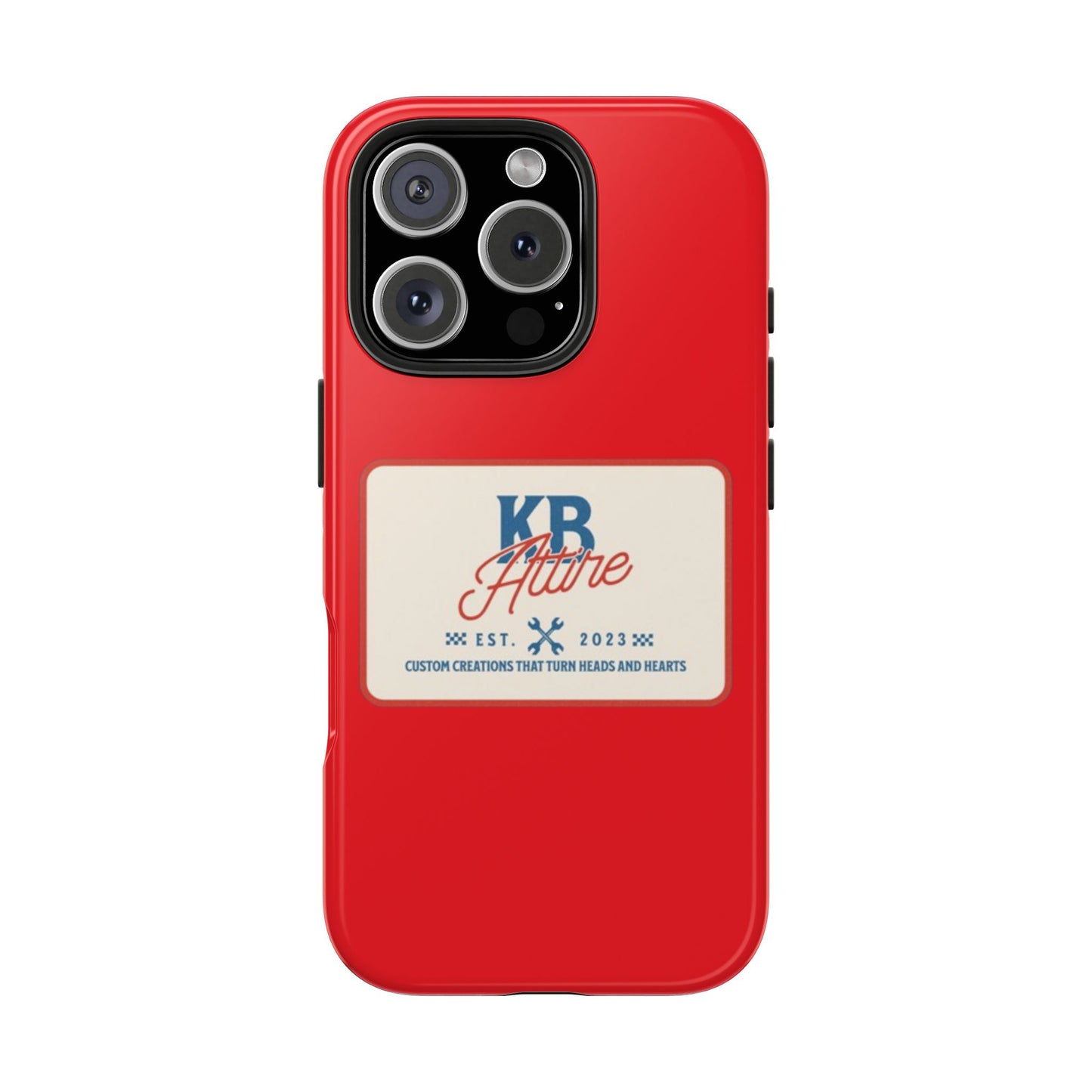 KB Attire 'The Patch' Phone Case (Red)