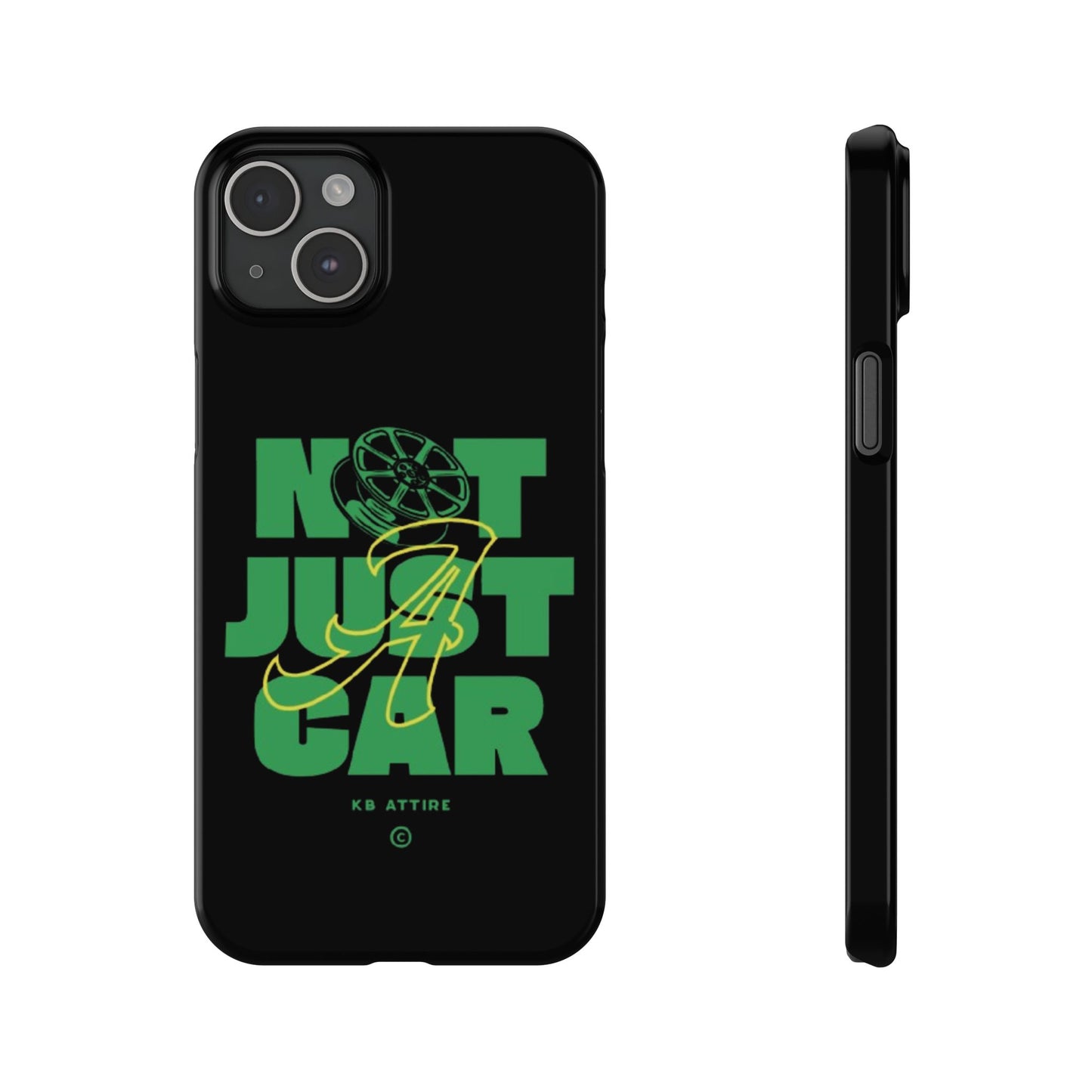 Not Just A Car Slim IPhone Cases (Black)