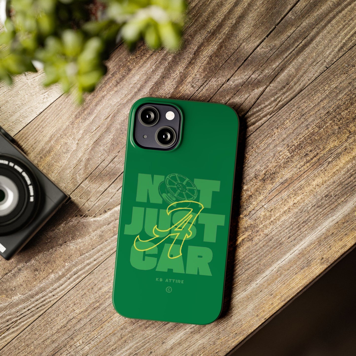 Not Just A Car Slim IPhone Cases (Green)