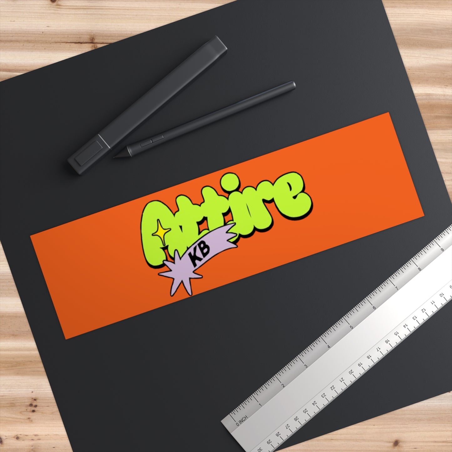 KB Attire "Cartoon" Logo Vibrant Bumper Sticker