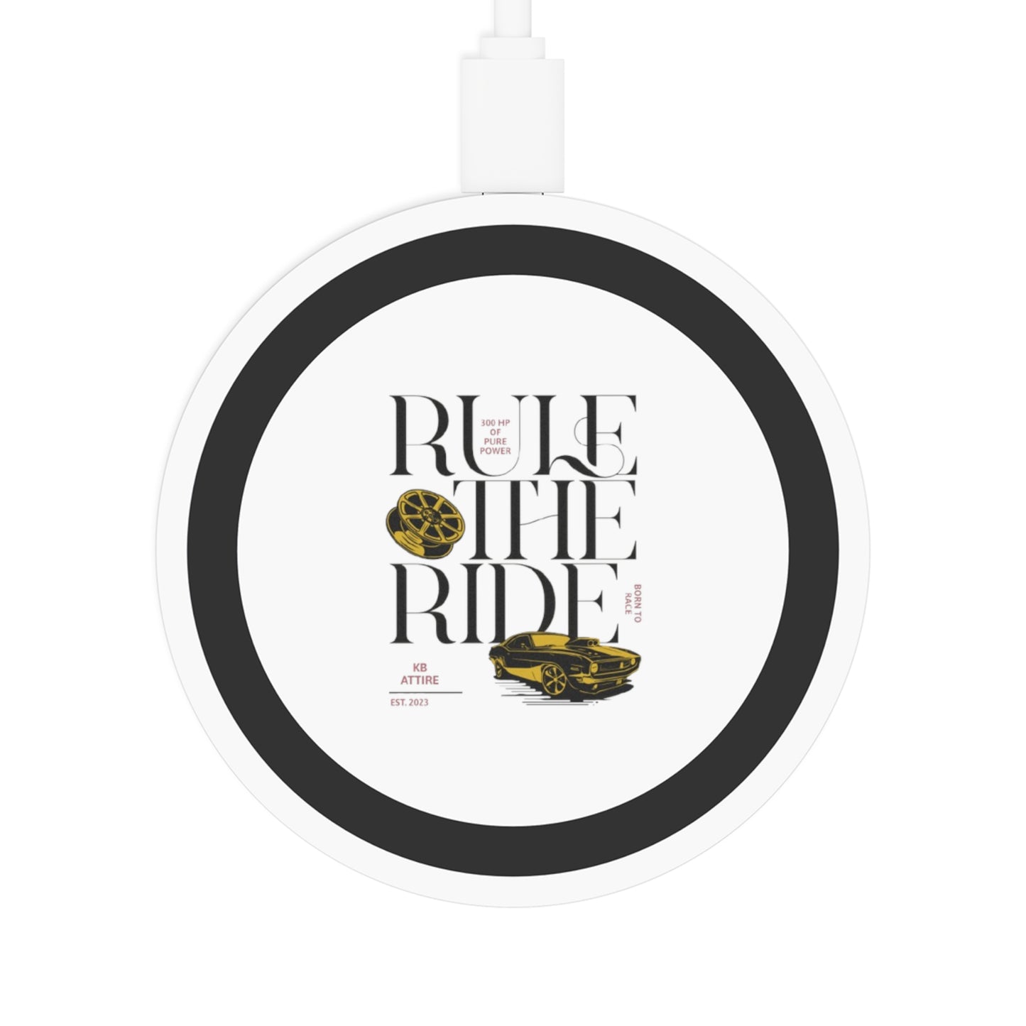 KB Attire "Rule The Ride" Wireless Charging Pad