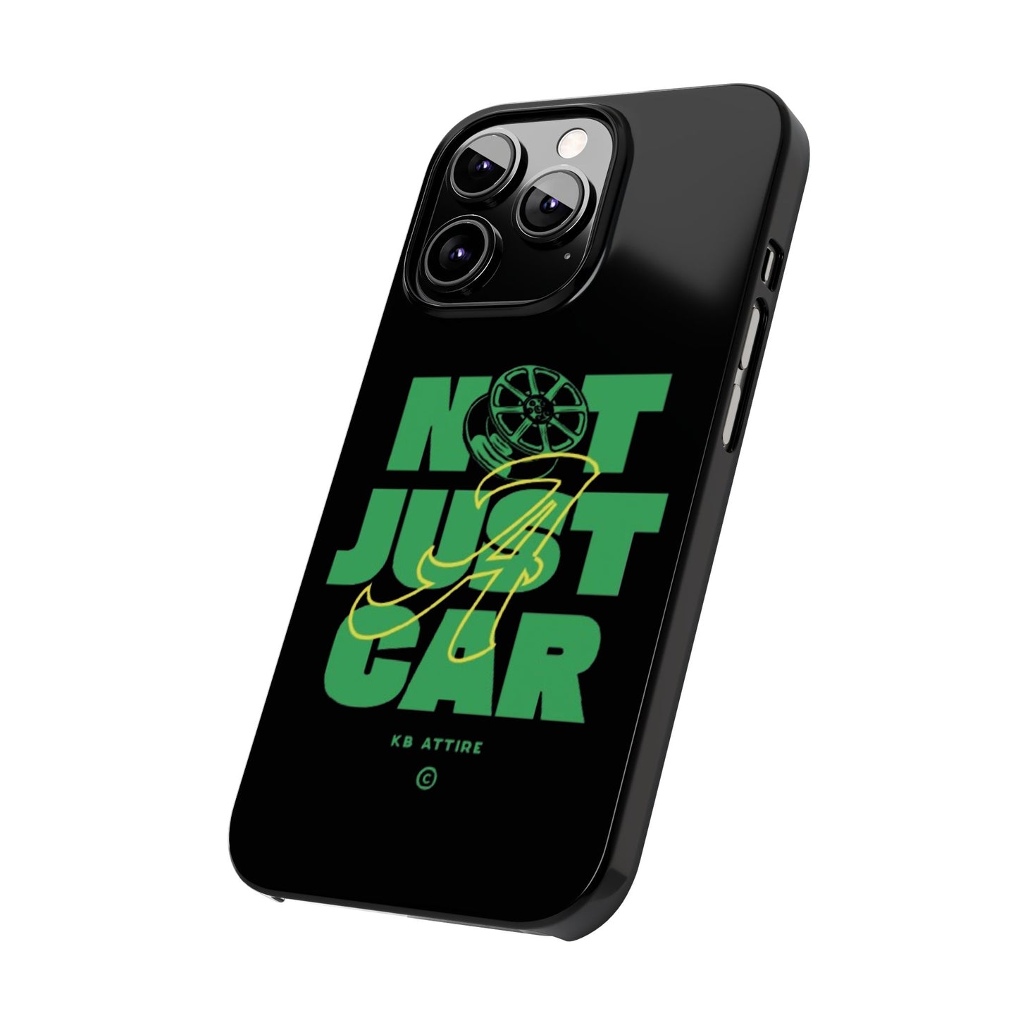 Not Just A Car Slim IPhone Cases (Black)