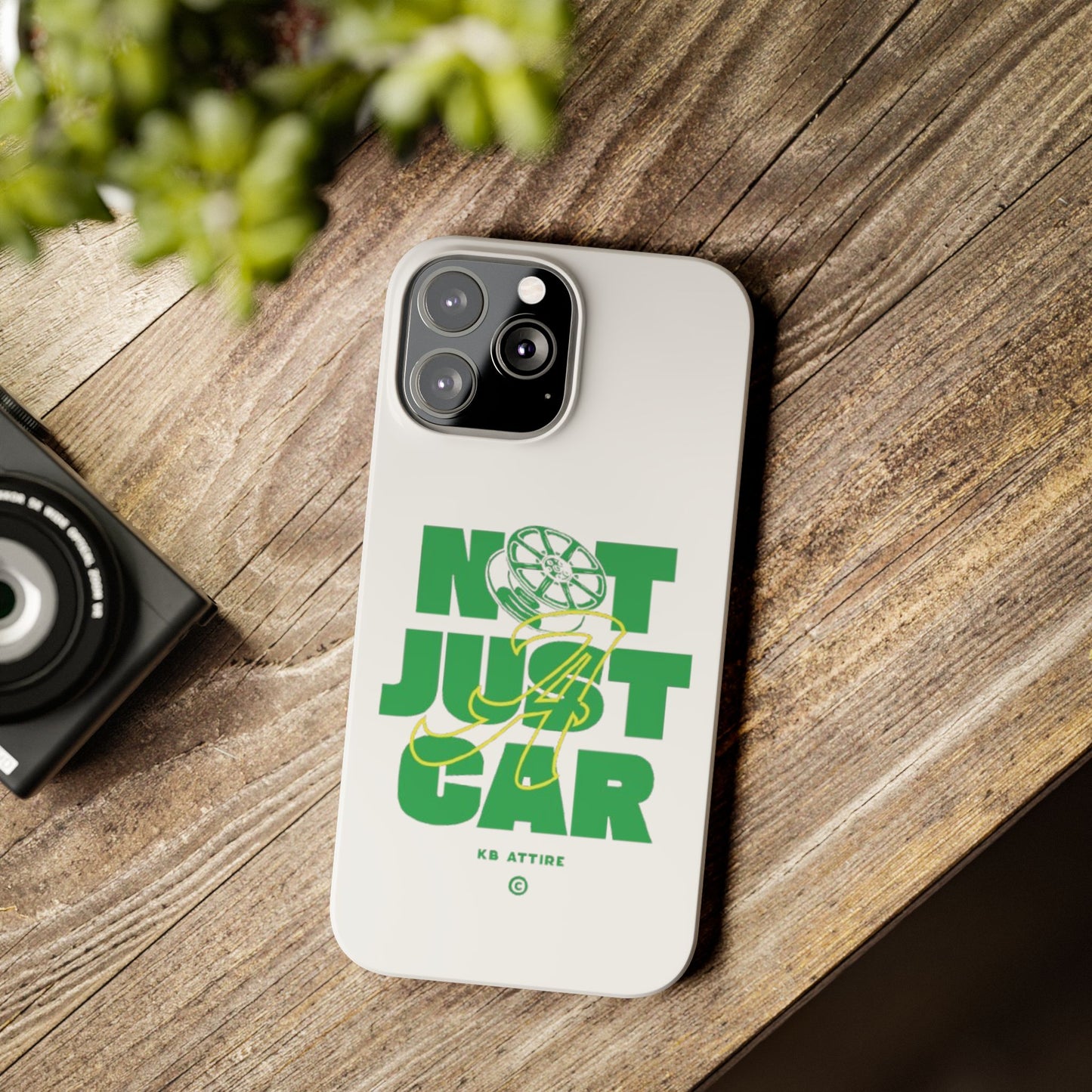 Not Just A Car Slim IPhone Cases (White)