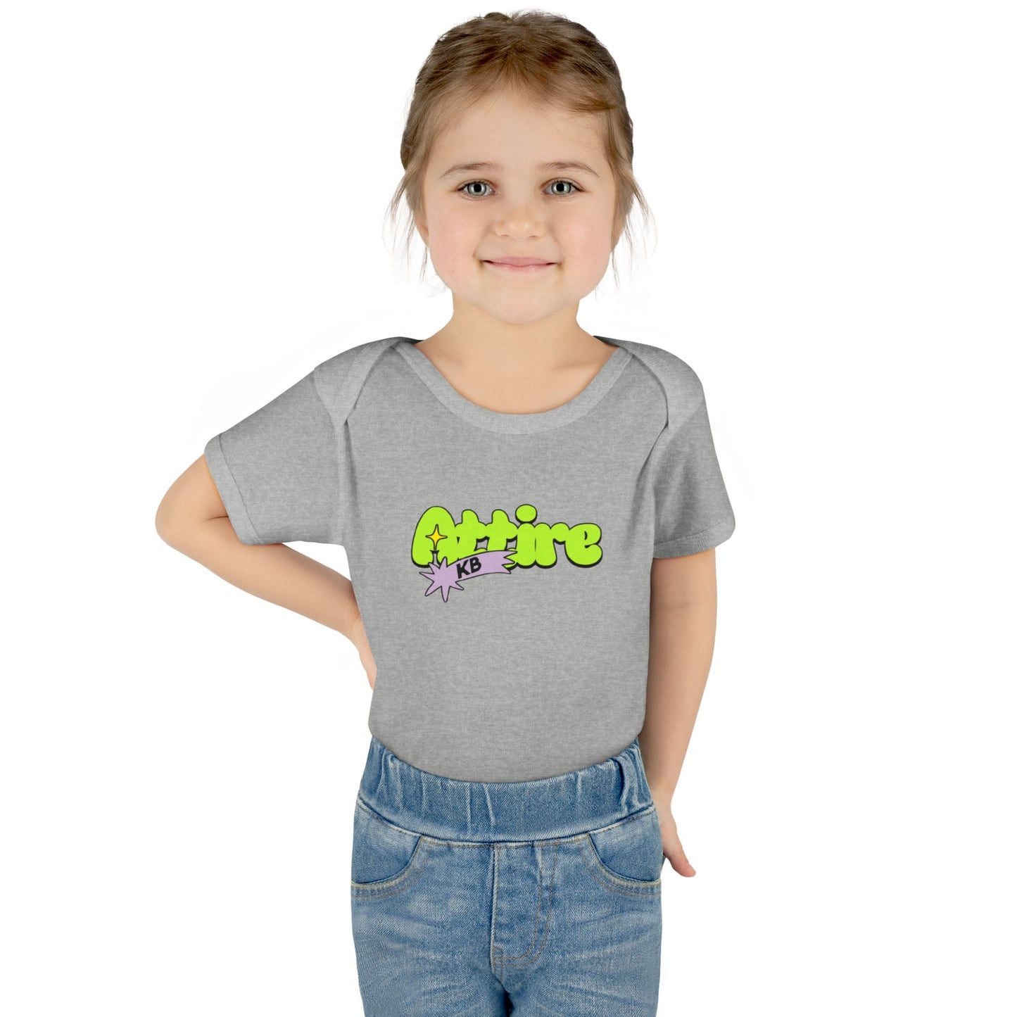 KB Attire Infant Bodysuit with "Cartoon" Logo