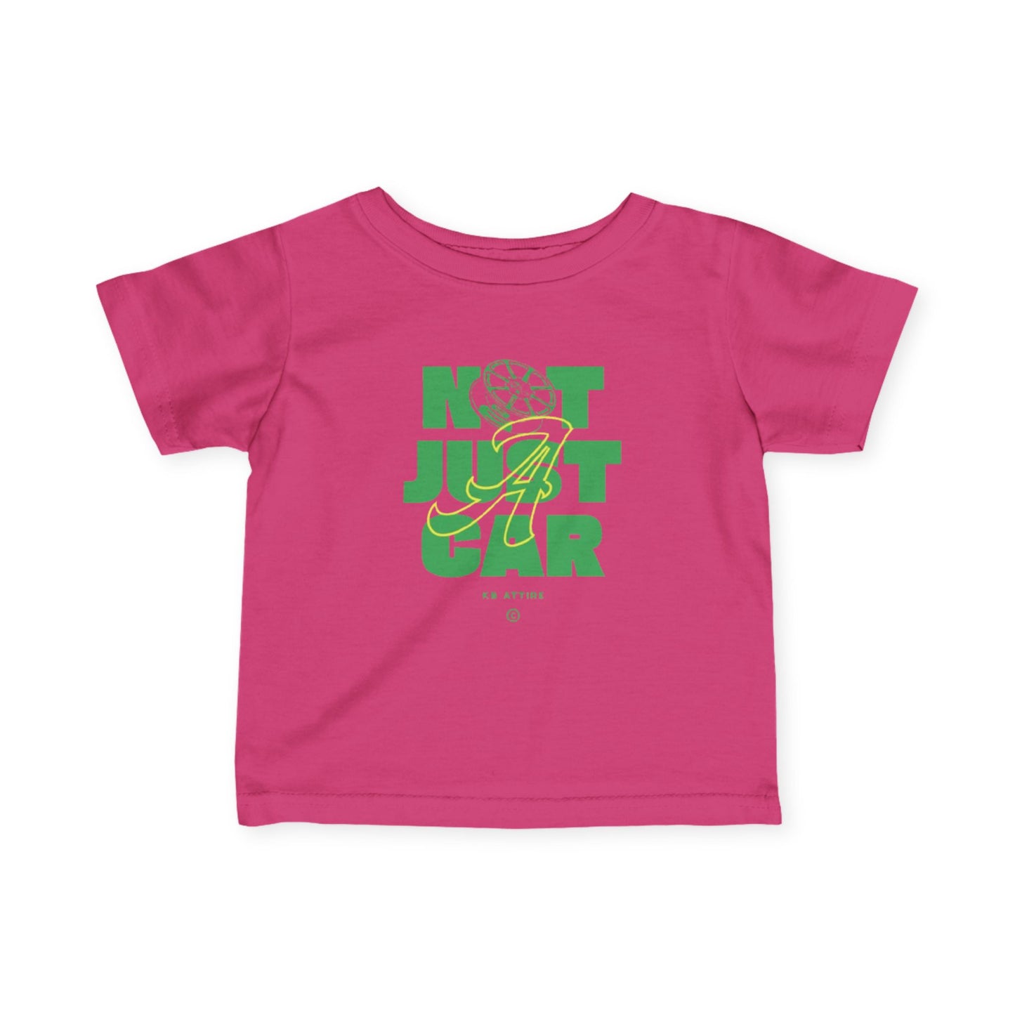 KB Attire Infant Tee 'Not Just Car' Graphic T-Shirt