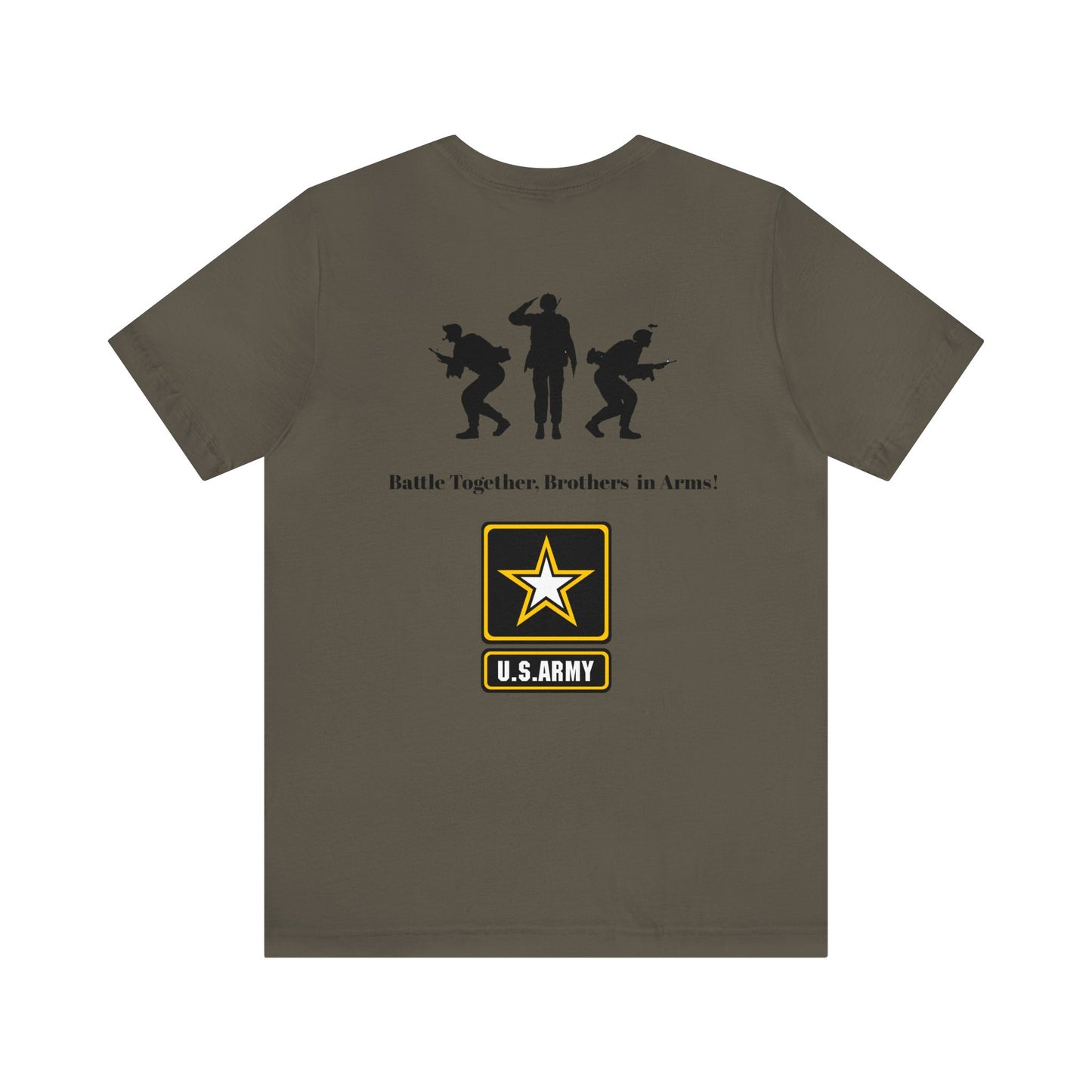 Custom KB Attire "Battle Together, Battle in Arms" Navy Green Unisex Jersey Short Sleeve Tee