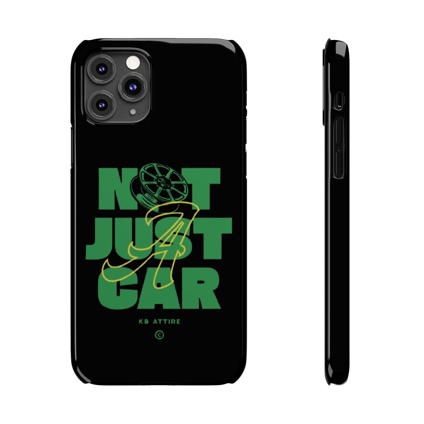 Not Just A Car Slim IPhone Cases (Black)