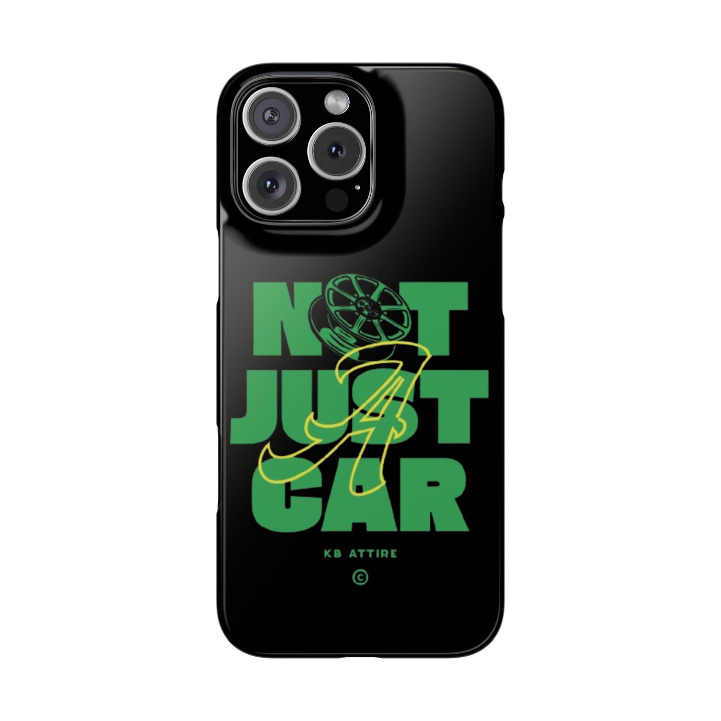 Not Just A Car Slim IPhone Cases (Black)