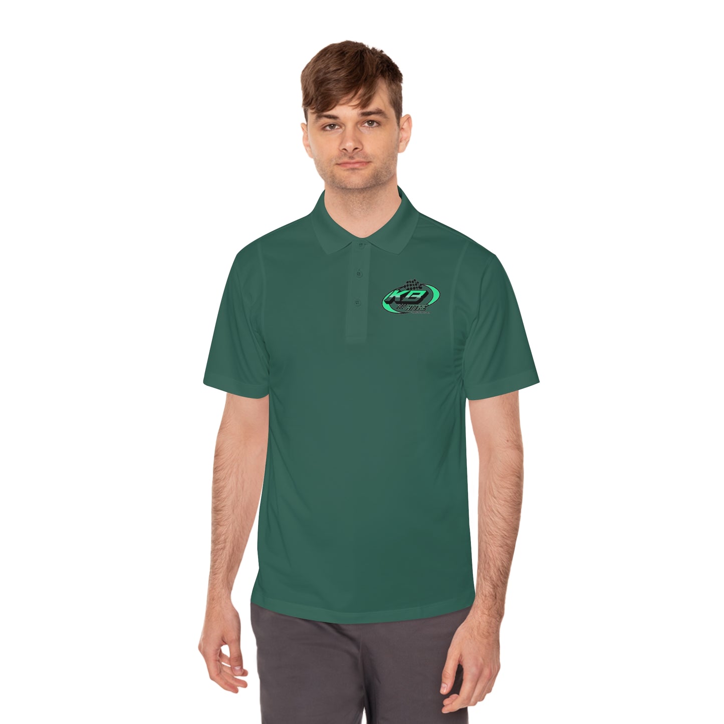 KB Attire Men's Logo Sport Polo Shirt