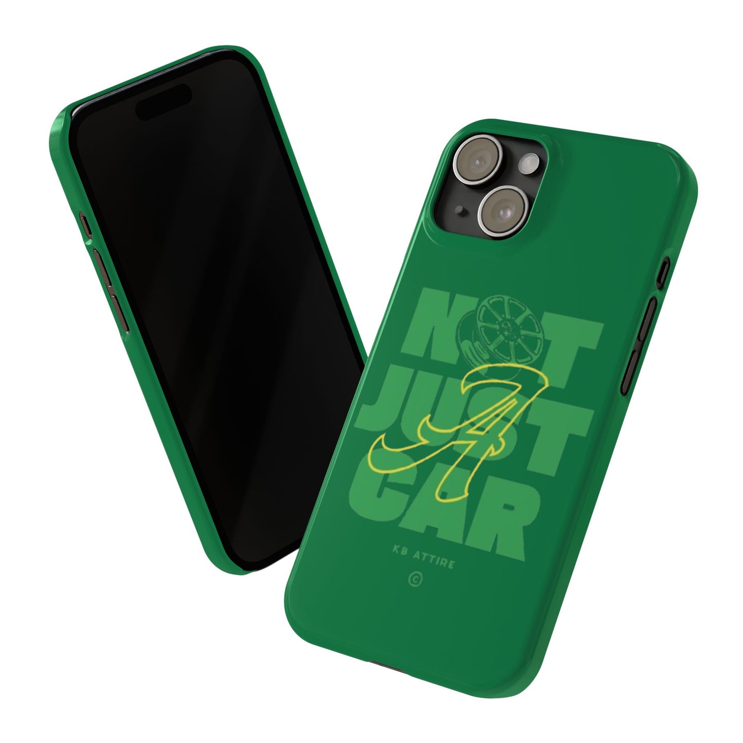 Not Just A Car Slim IPhone Cases (Green)