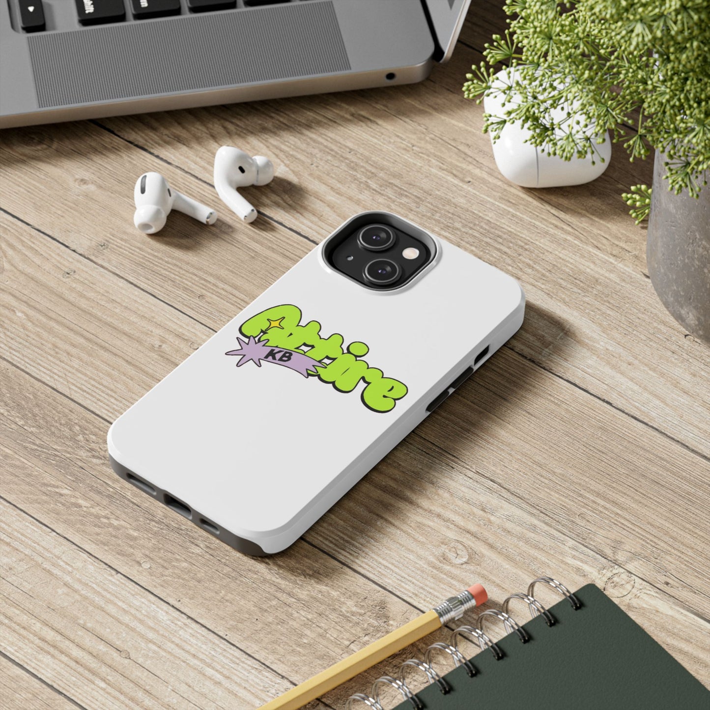 KB Attire Cartoon Phone Case (White)