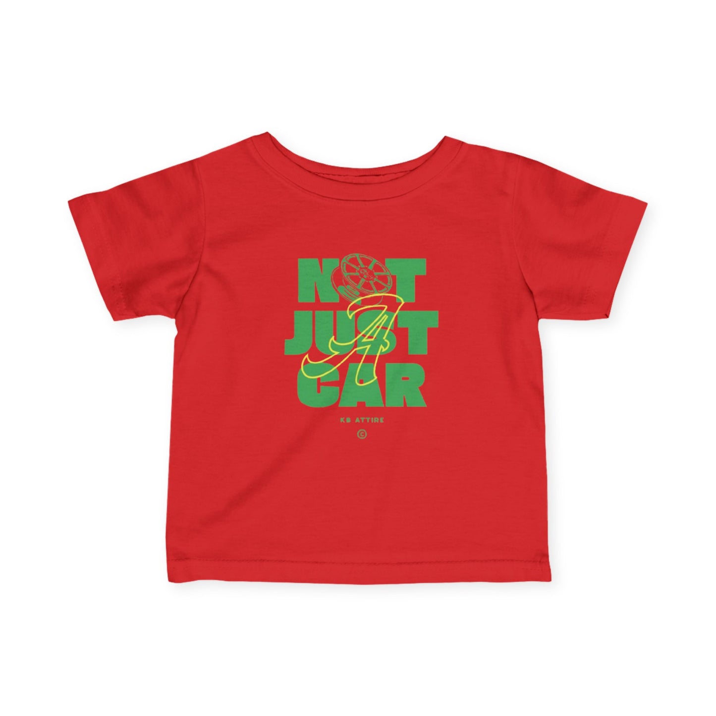 KB Attire Infant Tee 'Not Just Car' Graphic T-Shirt