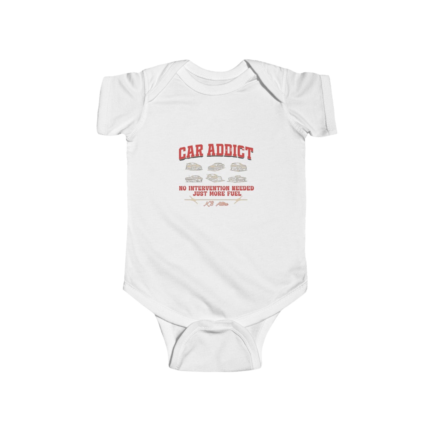 KB Attire Car Addict Infant Bodysuit